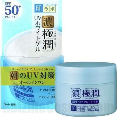 Зволожувальний гель із захистом від сонця Hada Labo Gokujyun UV White Gel 90g Японія! 0135 фото