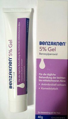 Крем гель від прищів із бензоїл пероксидом 5% Galderma Німеччина Benzac Galderma 40 г 0164 фото