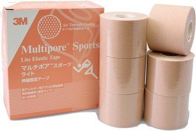 Японские кинезиотейпы 3М Multi Pore Sport Regular Stretch Fixing Tape 5 x 5 0301 фото